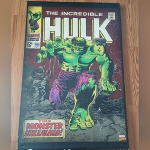 The Incredible Hulk Marvel Comic Canvas Painting 24x36 Inches